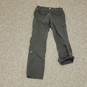 Kuhl Girl's Dark Gray Convertible Hiking Pants, Sz 12. Outdoor Gorpcore